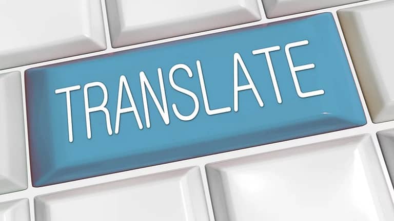 an illustration of a translation sign